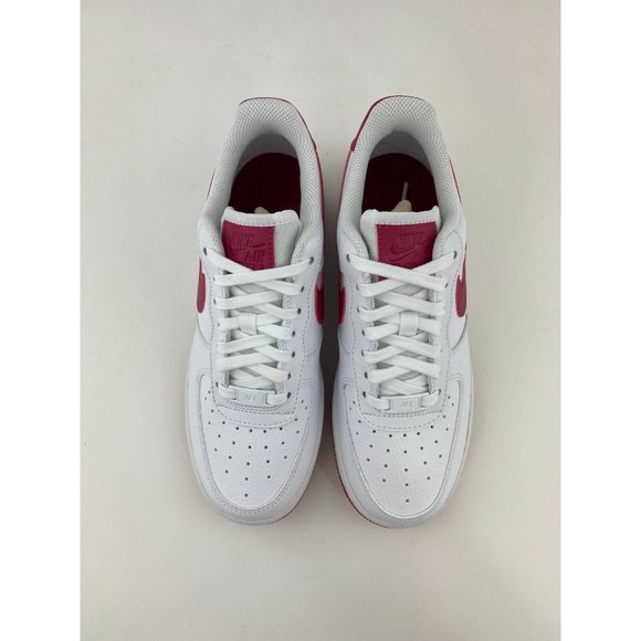 Nike Air Force 1 07 Wild Cherry White Women's Sneakers Shoes Pink Red - Picture 9 of 12